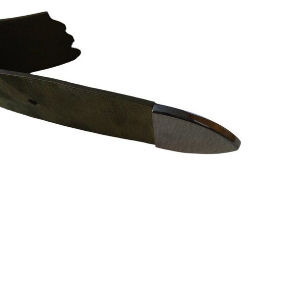 INC International Concepts Women's XL Olive Green Double Buckle Belt NEW - Picture 6 of 6
